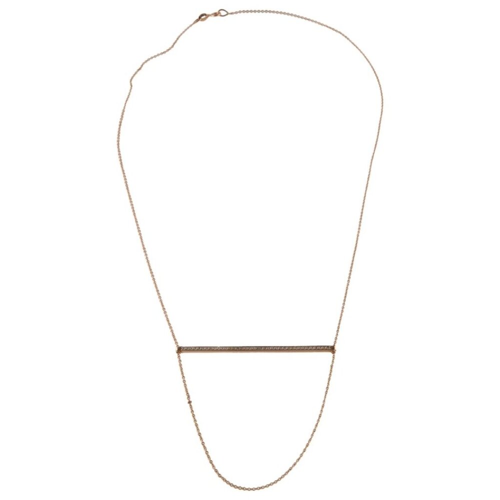 14K Rose Gold and Diamond Necklace